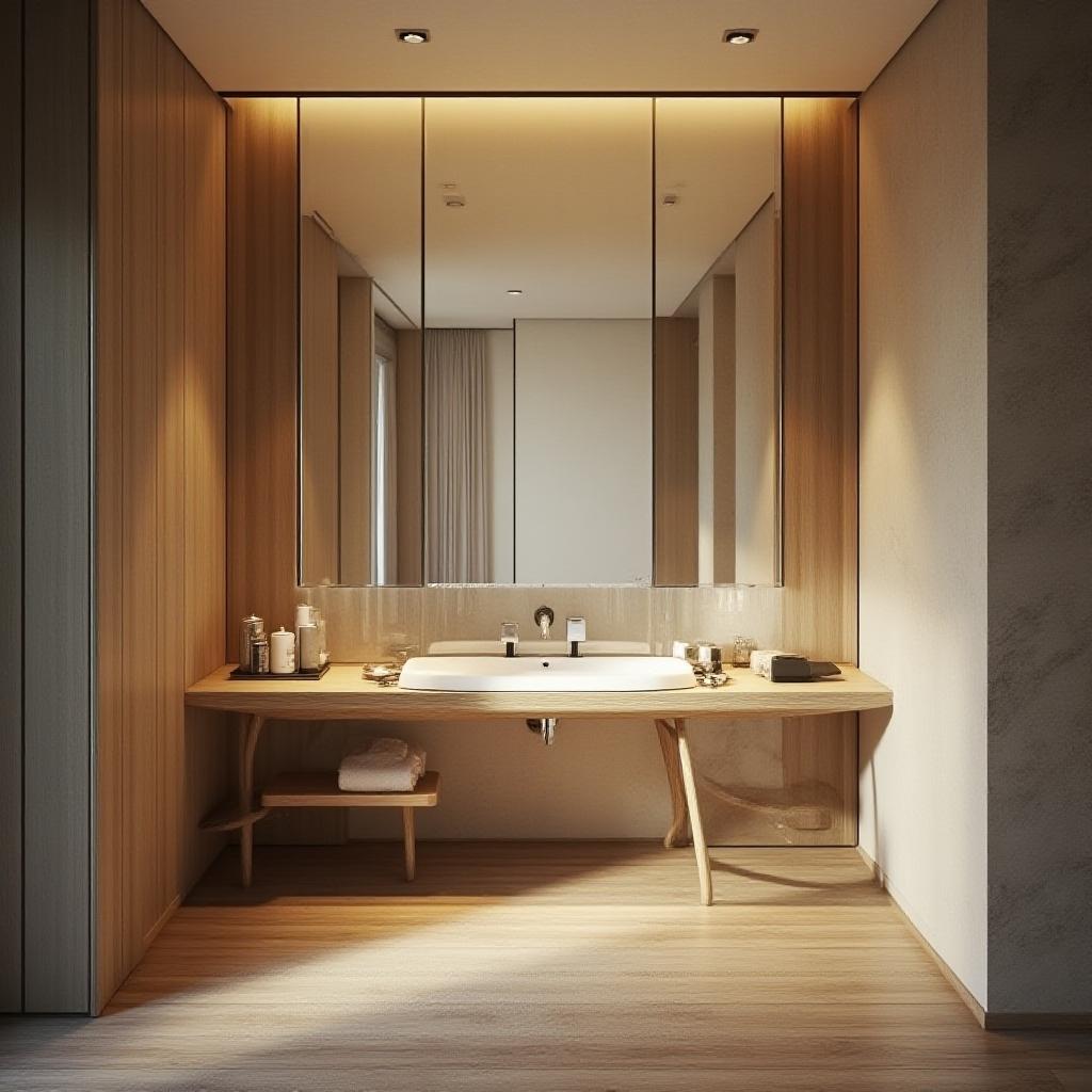 Low Angle View of a Luxurious Hotel Room