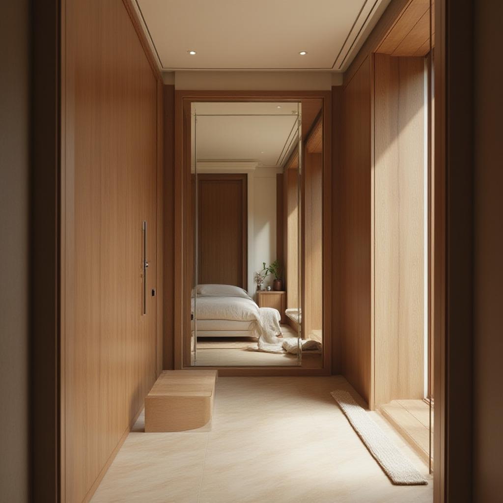 Low-Angle Hotel Room View